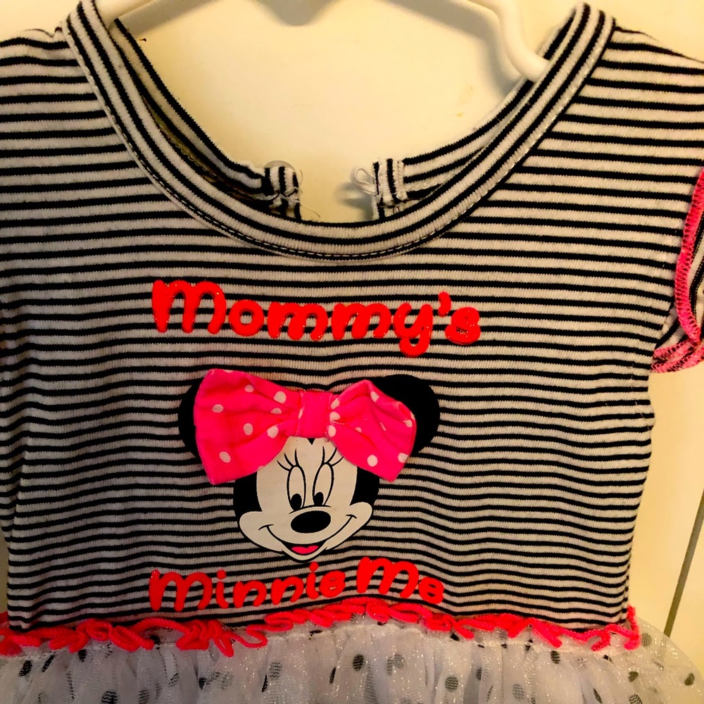 Minnie Mouse. White dress. Never worn